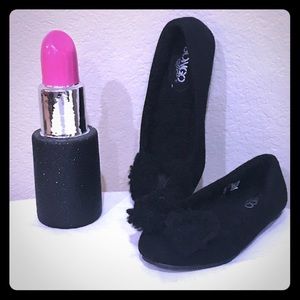 ♥️ Black Fluffy Shoes ♥️ NWOT